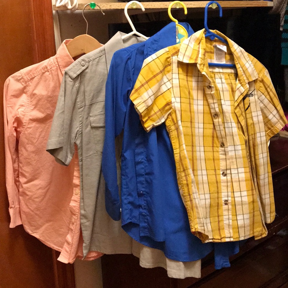5 button down shirts for boys